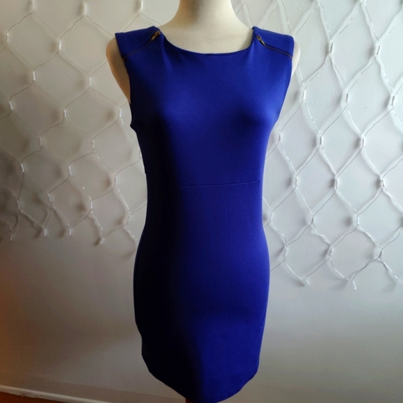Sleeveless Dress / Career / Royal Blue / Size Medium - Picture 1 of 5